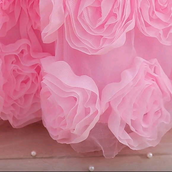 Pink Ruffled Toddler Dress - Picture 8 of 8